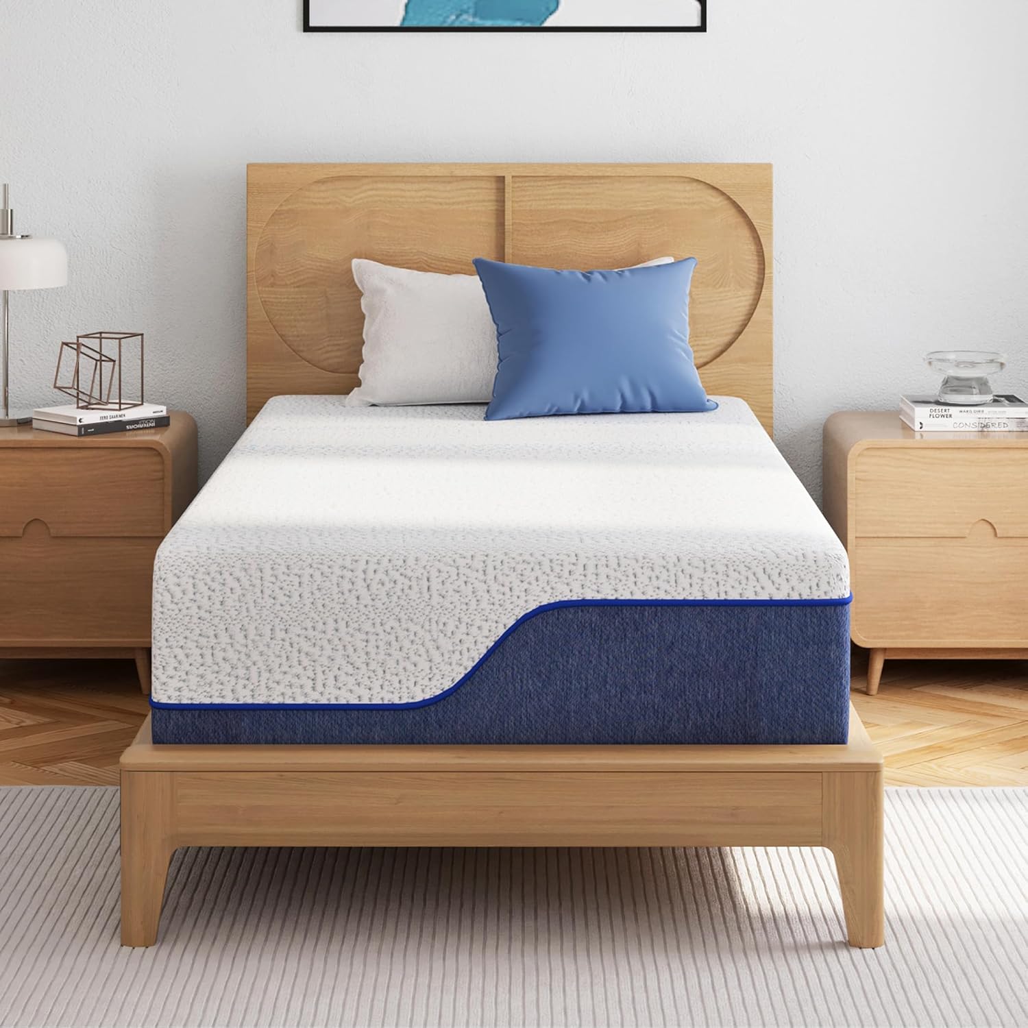Twin XL Mattress 14 Inch Memory Foam for Cool Sleep & Relief