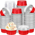 400 Pcs Gejoy Foil Baking Cups with Lids for Delicious Desserts
