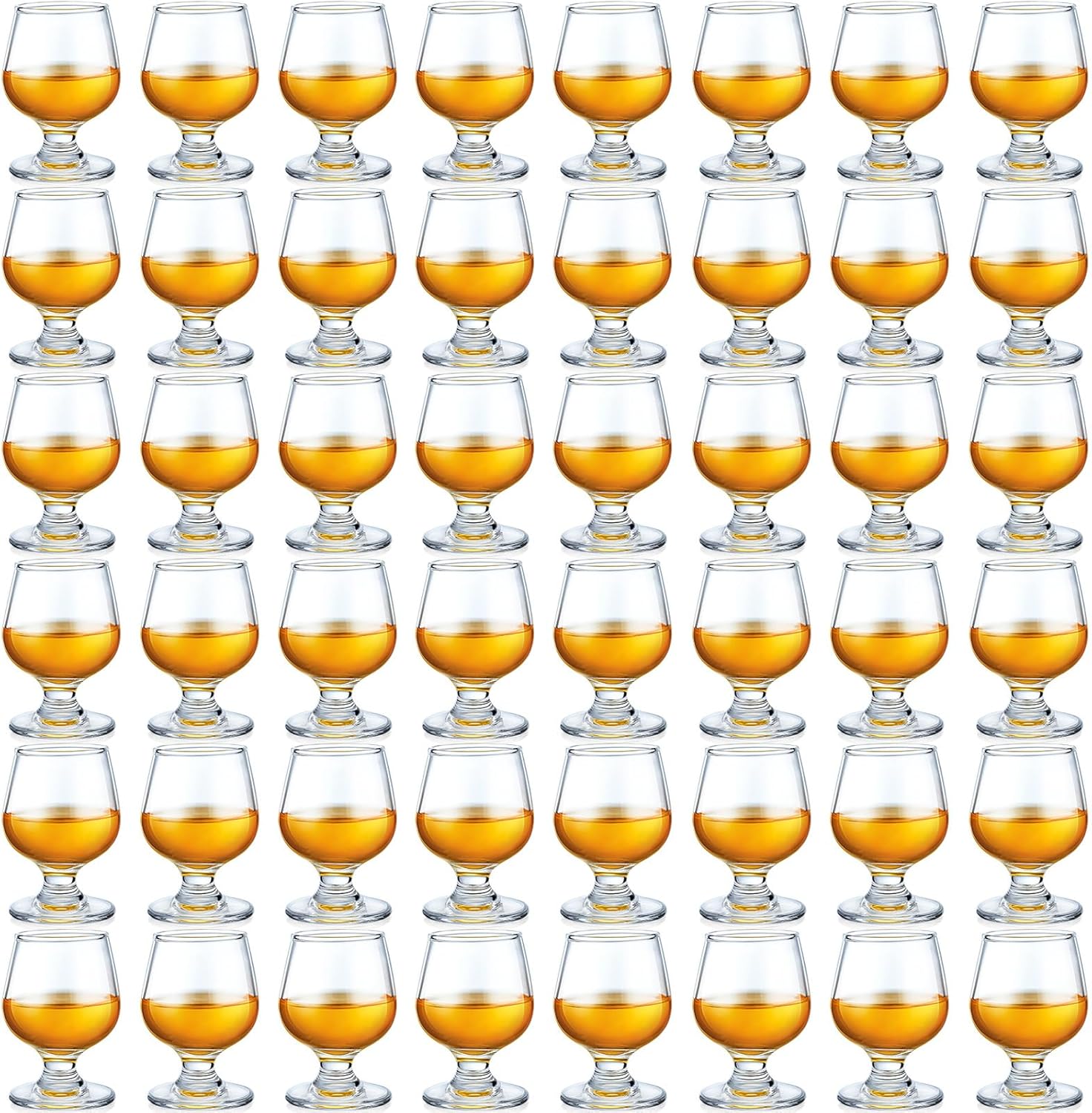 48 Pcs Shot Glasses Set for Tasting Brandy and Whiskey Drinks