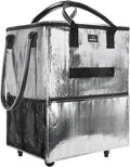 Reusable Grocery Bag with Wheels, Foldable Rolling Tote - Easy Haul
