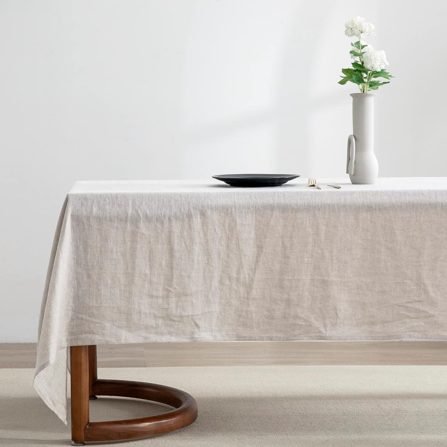 EVERLY 100% Pure Linen Tablecloth for Dining and Events