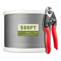 500FT 1/8ft T316 Stainless Steel Cable - Durable Deck & DIY Railing