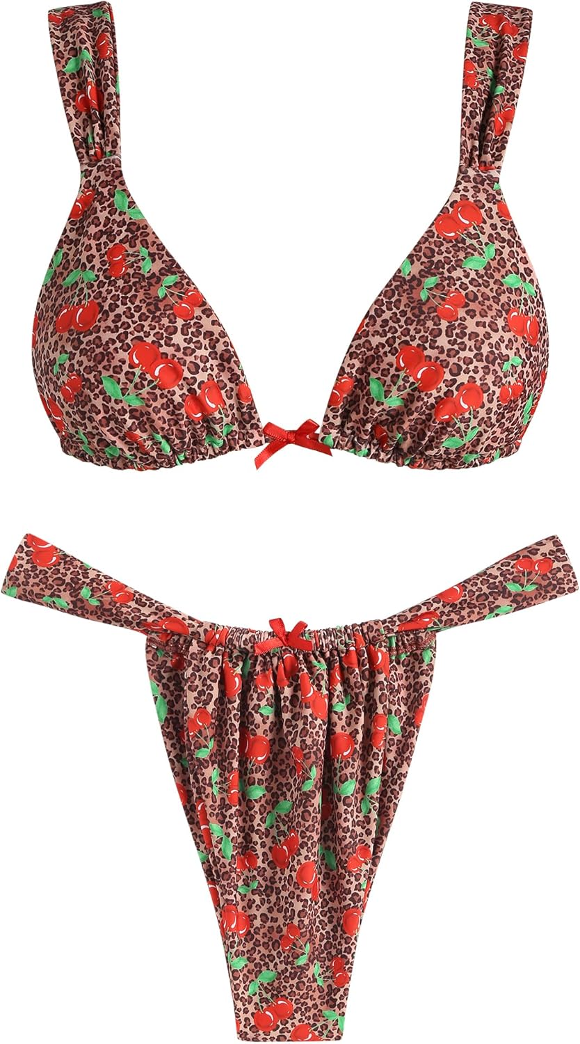 Charming ZAFUL Bikini Sets for Women with Bow Decor and Ruffles