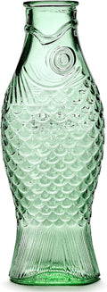 Glass Water Pitcher Fish & Fish by Paola Navone - Solid Pressed Glass