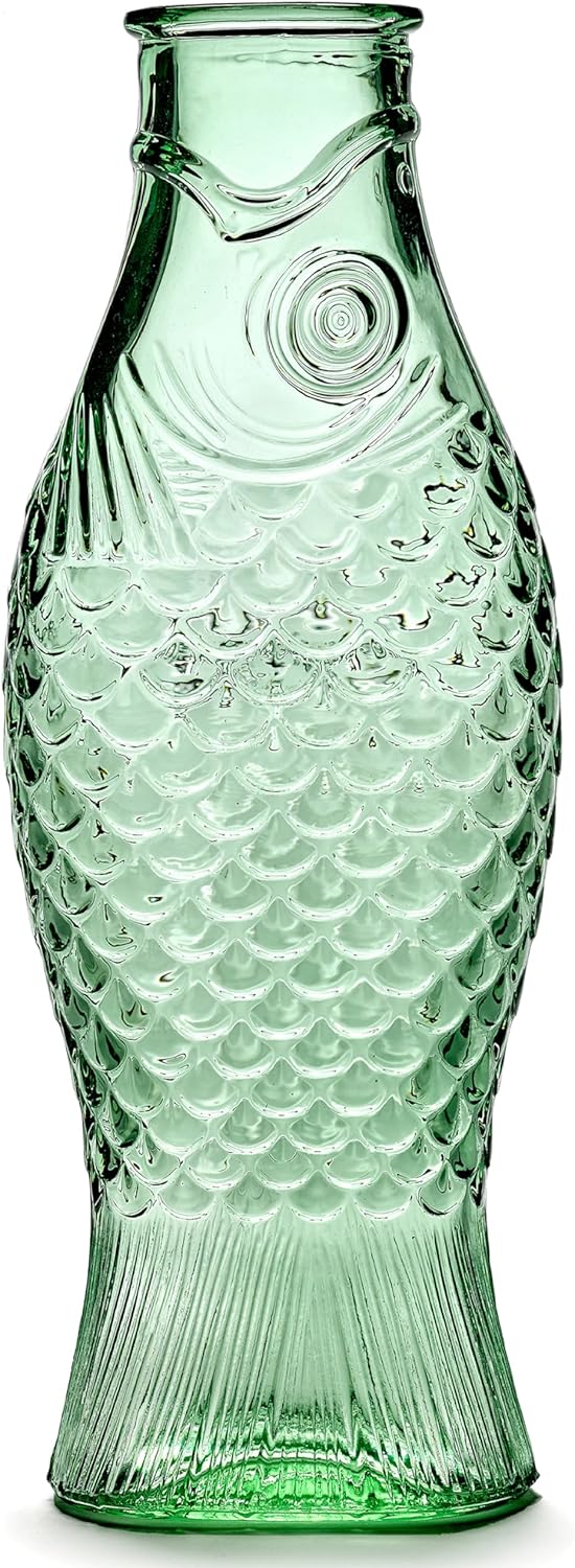Fish & Fish Glass Water Pitcher by Paola Navone - 28.74 fl oz