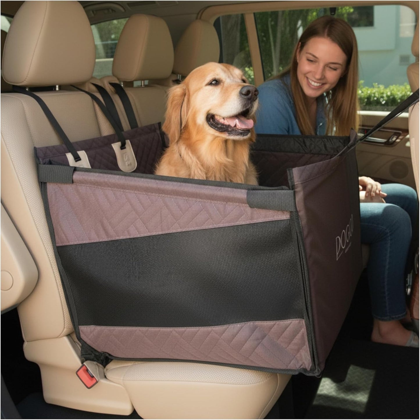 Premium Dog Car Seat Hammock for Large & Medium Dogs Travel