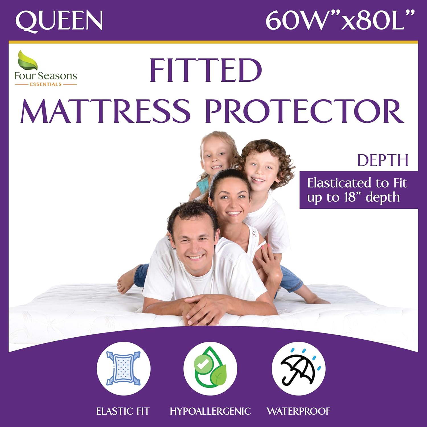 Queen Size Waterproof Mattress Protector for Ultimate Comfort