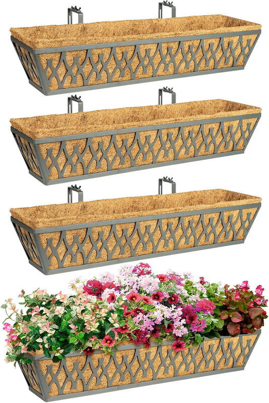 30 Inch Window Boxes Planters for Outdoor Garden Decor