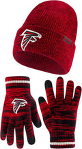 Youth NFL Super Soft Marl Knit Winter Beanie and Touch Gloves - Extra