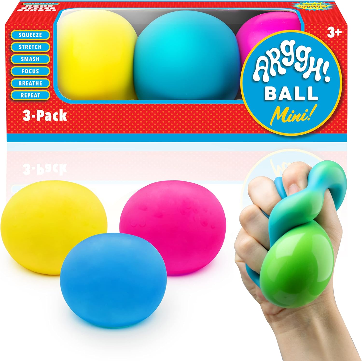 Color Changing Stress Relief Balls - 3pk