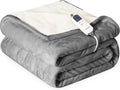 Cozorbt 50x60 Electric Blanket with Soft Flannel and Sherpa Warmth