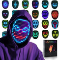 LED Face Transforming Mask with Gesture Control - Fun Party Gear
