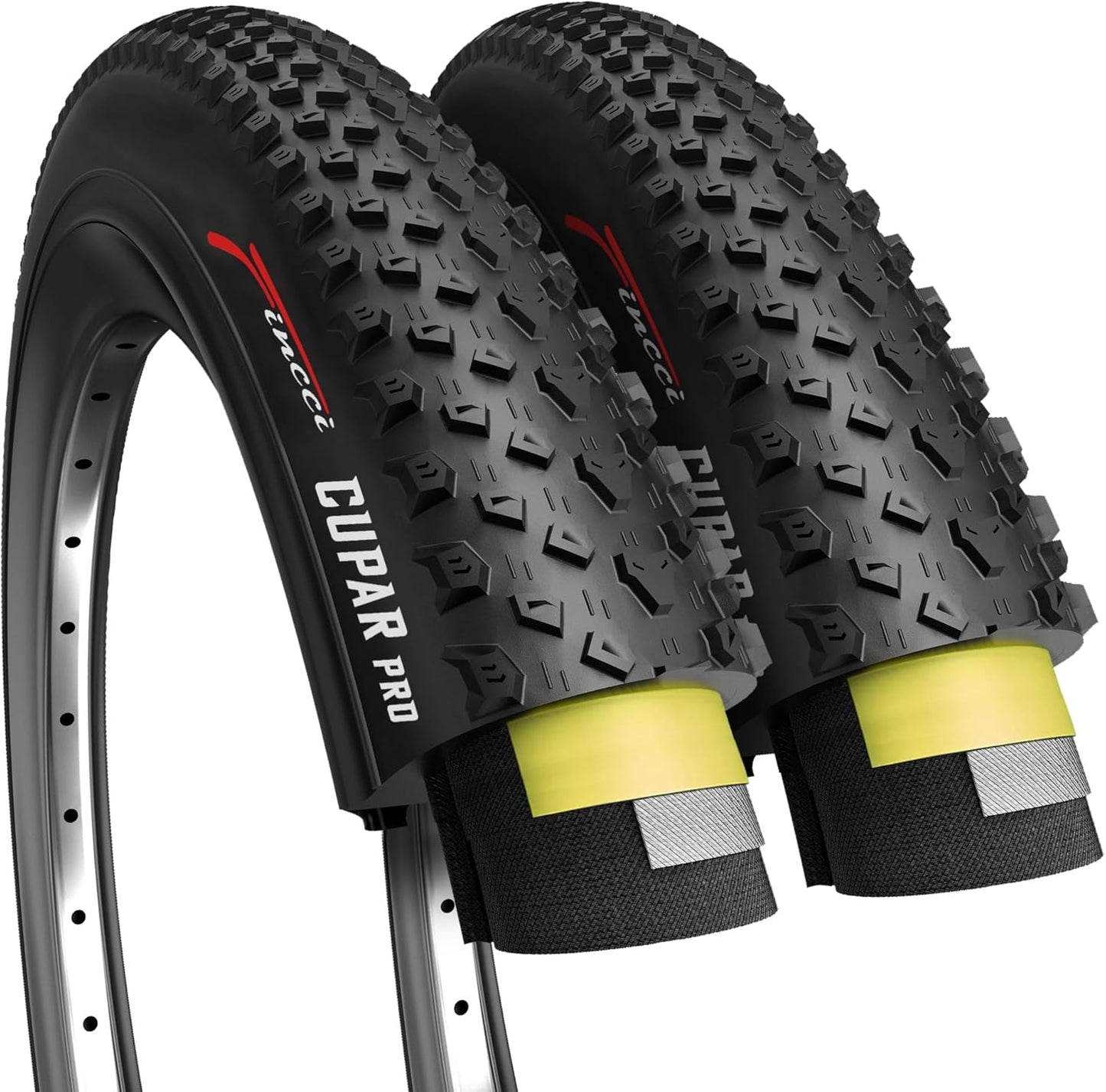Fincci Foldable 26x2.10 Mountain Bike Tires for All Riders