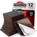 Non Slip Furniture Pads 12 Pack 3in - Durable Self-Adhesive Grippers