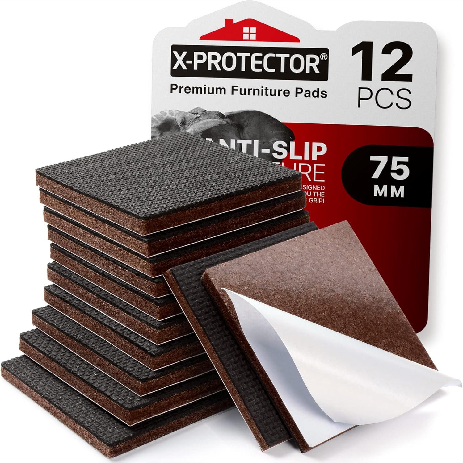 X-PROTECTOR 12 Premium Furniture Grippers - Keep Furniture in Place!