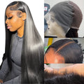 13x6 Full Lace Frontal Wig 34 in 200% Density - Natural Straight
