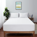 King Size Fitted Sheet Only White 600 TC Egyptian Cotton - Deep Pocket