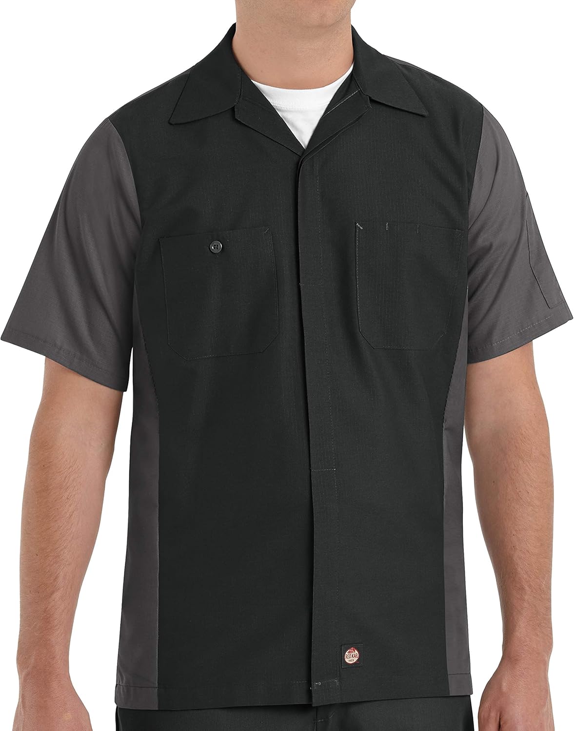 Red Kap Men's Ripstop Crew Shirt for Comfort and Durability