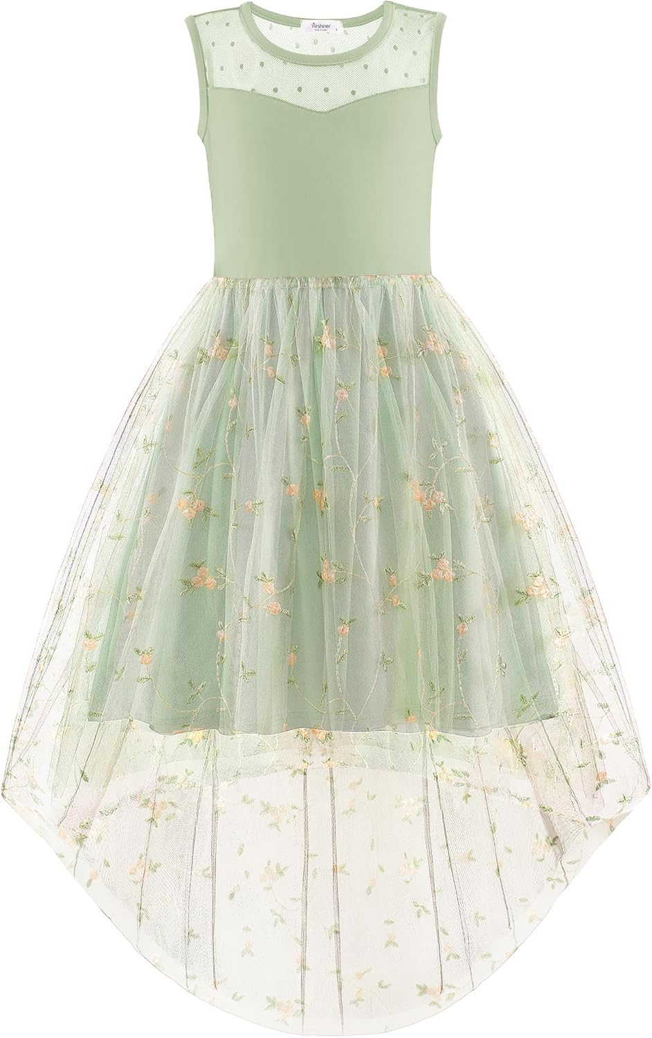 Arshiner Girls Dresses Formal Party Wedding Tulle High Low Dress
