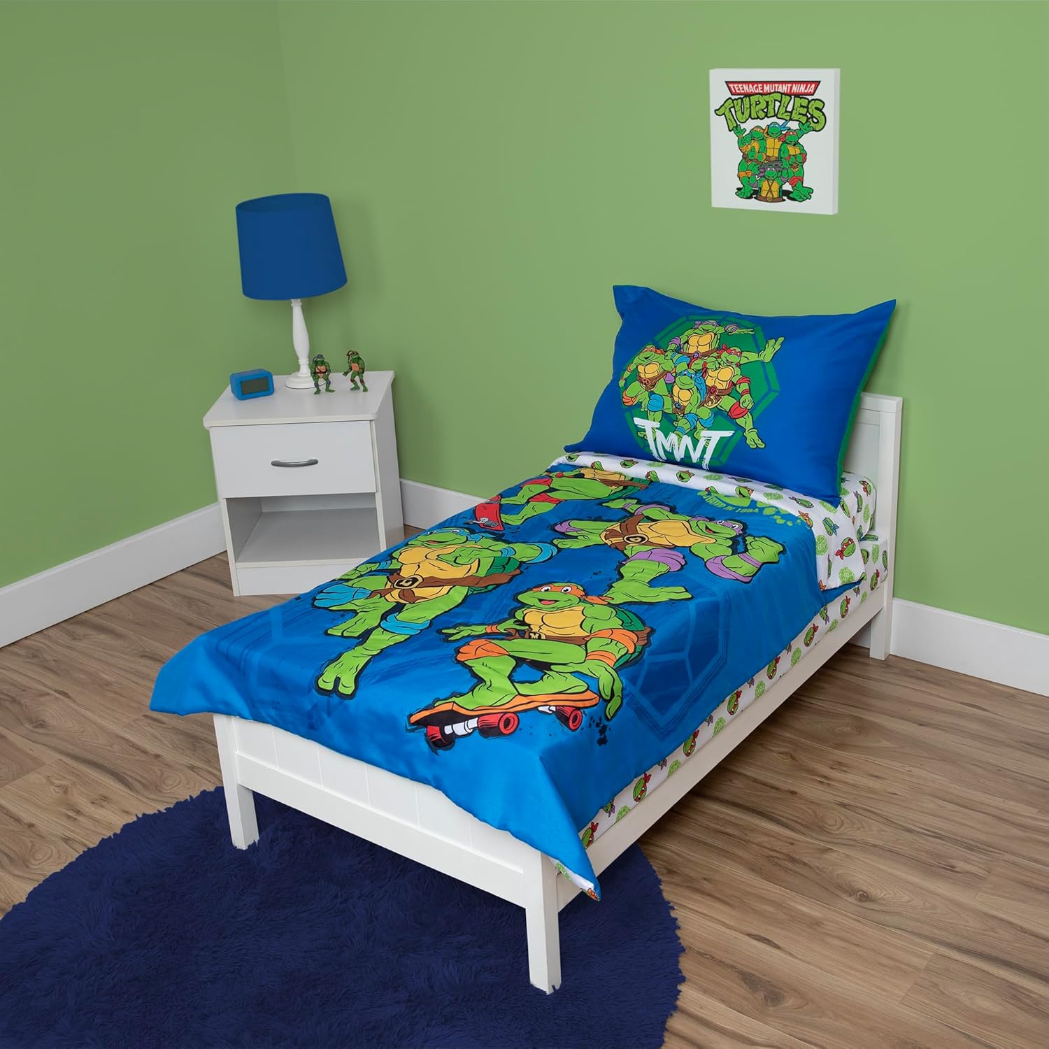 Teenage Mutant Ninja Turtles 4 Piece Toddler Bedding Set for Boys