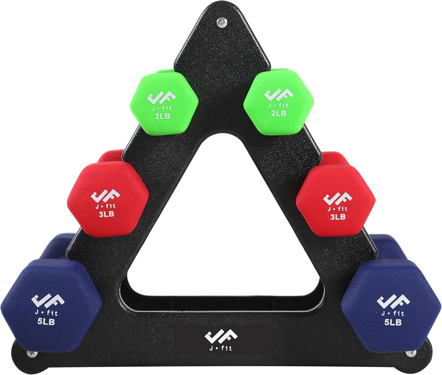 JFIT Neoprene Coated Dumbbell Set - 20 LB Set