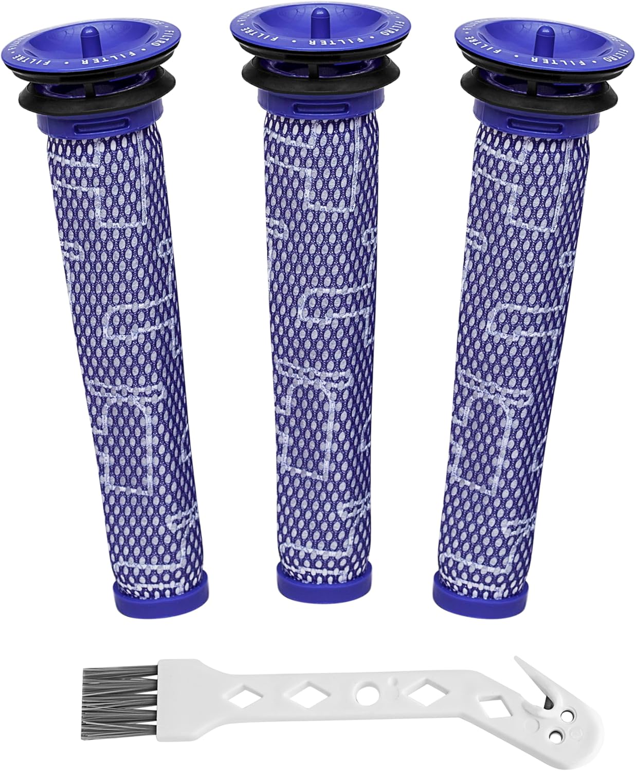 BRENSTEN 3 Pack Pre Filters - Compatible With Dyson V6-V8, DC58-62 - Quality Replacement Kit