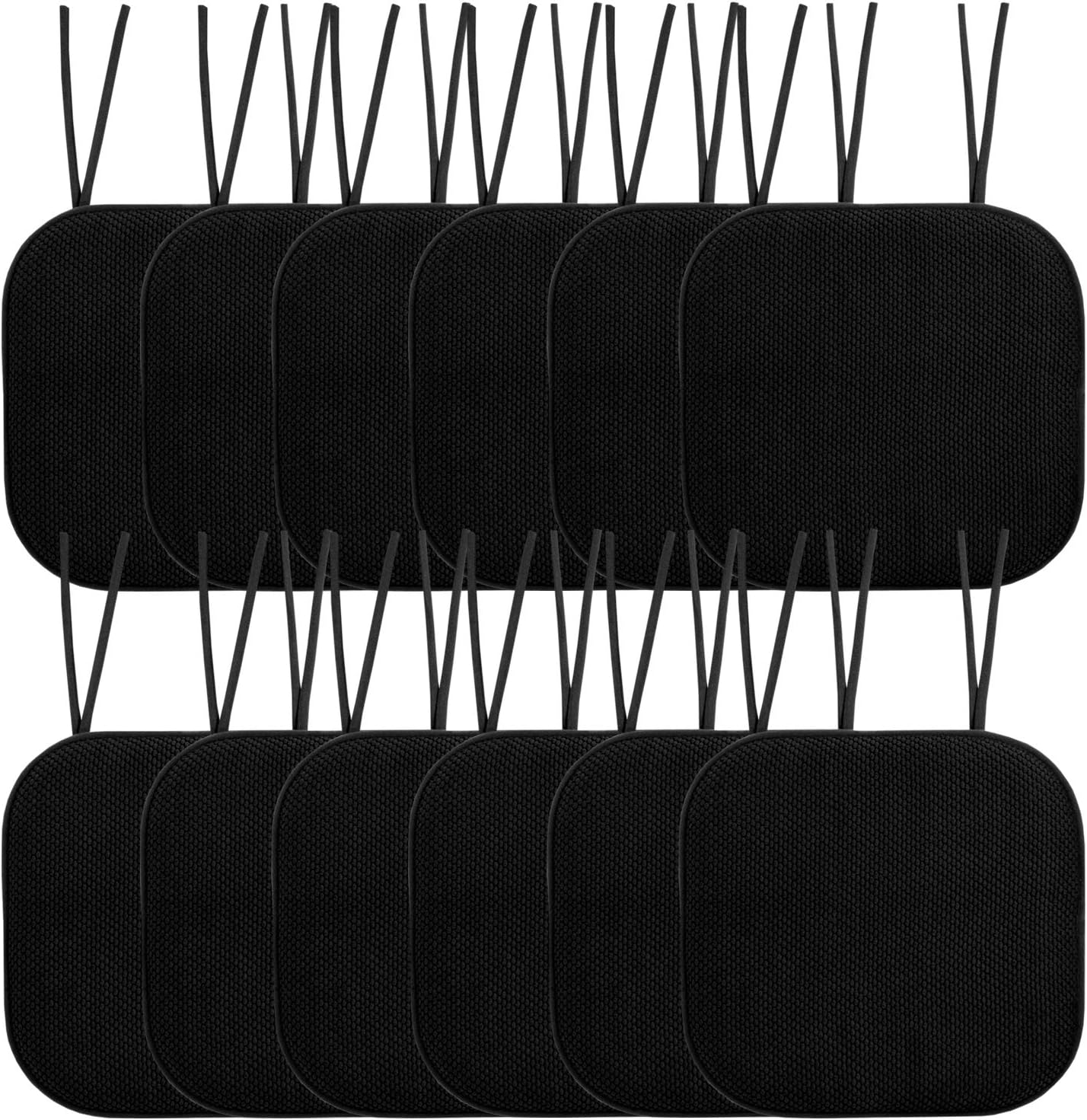 Memory Foam Chair Cushion Pads with Ties for Ultimate Comfort