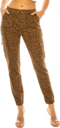 High Waisted Cargo Joggers for Women - Baggy Fleece-Lined Sweatpants