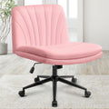 Orange Factory Criss Cross Chair with Wheels Pink - Wide Ergonomic