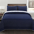 Cozy Line Home Fashions Summit Blues Winter Mountains Quilt Set