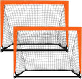 Portable Kid Soccer Goals 2 Pack 37x46.7x37 in - Pop Up Backyard Set
