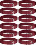 Hercicy 12 Pcs Baseball Belts Softball Belts Adjustable Pack - Durable