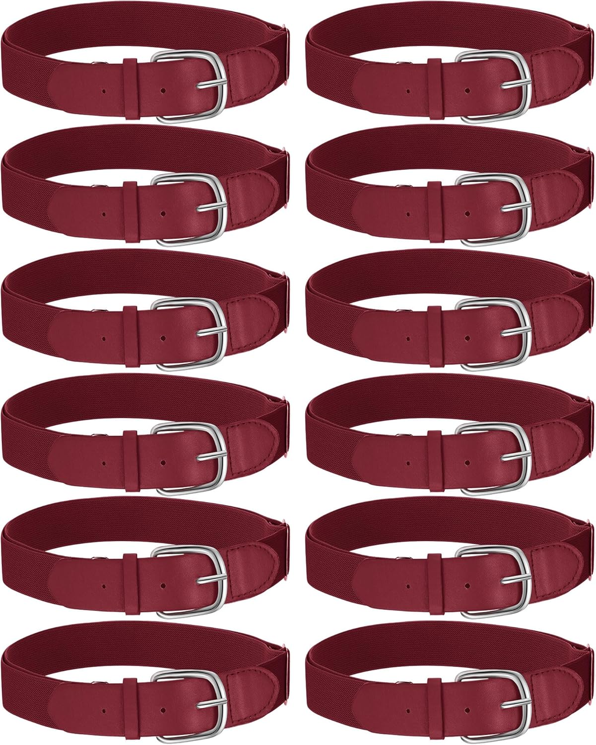 Hercicy 12 Pcs Baseball Belts for Adults and Youth Adjustable
