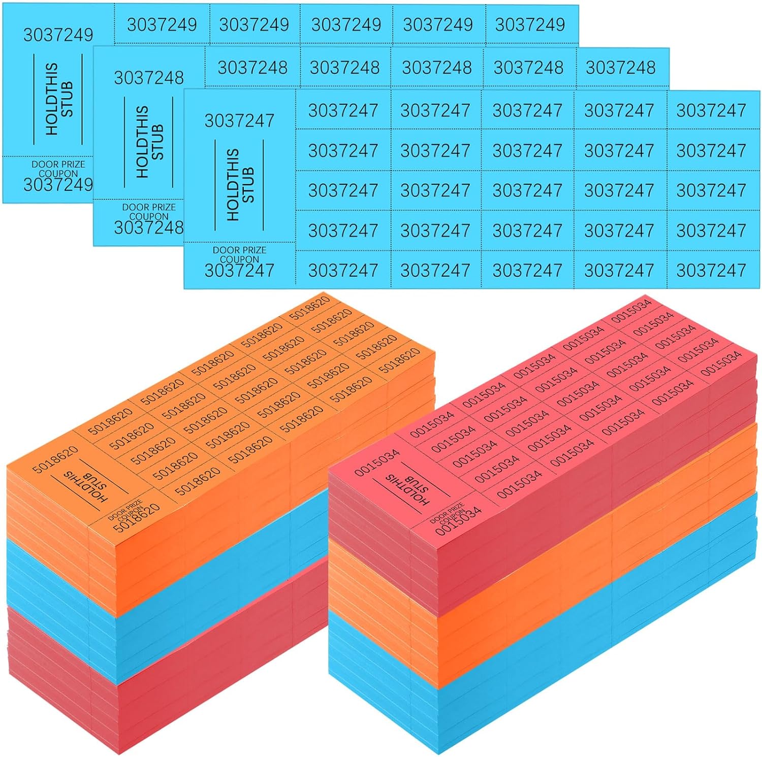 Kosiz 2000 Sheets Raffle Ticket for Events and Auctions