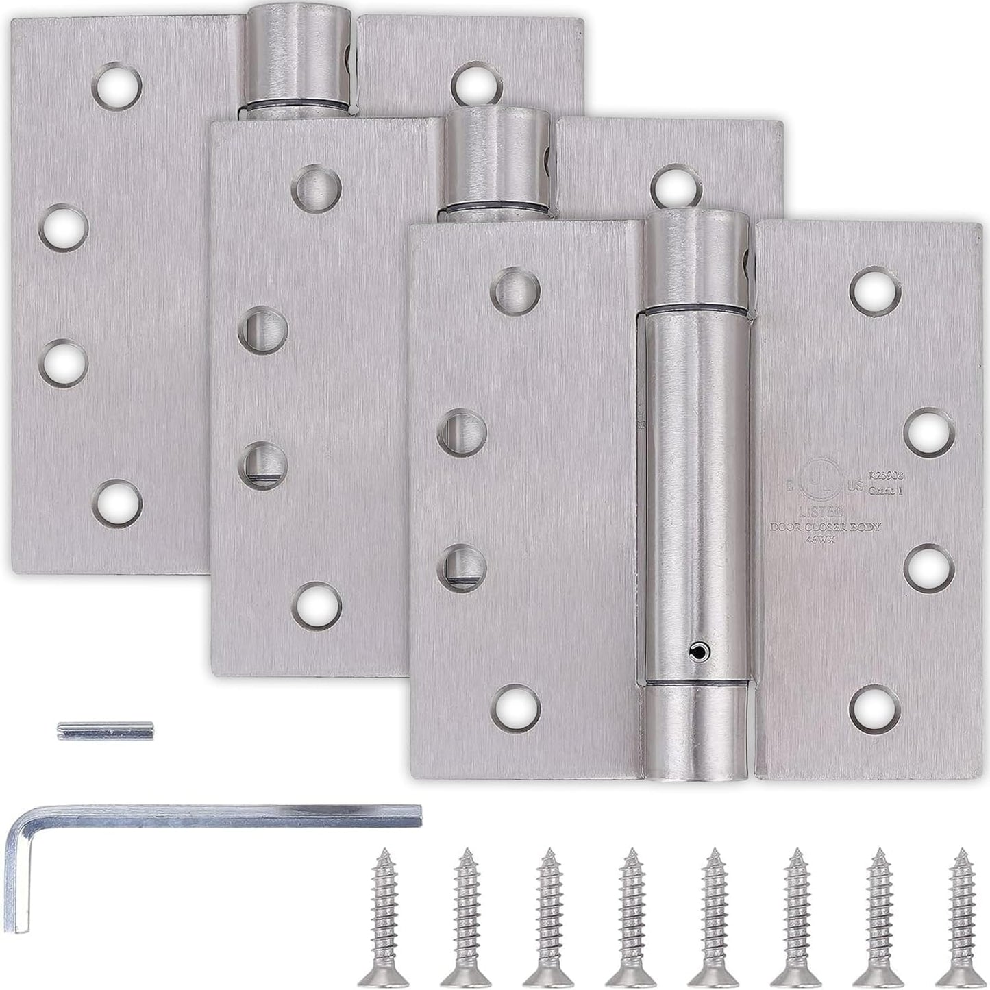3 Pack 4x4 Self Closing Door Hinges for Smooth Operation