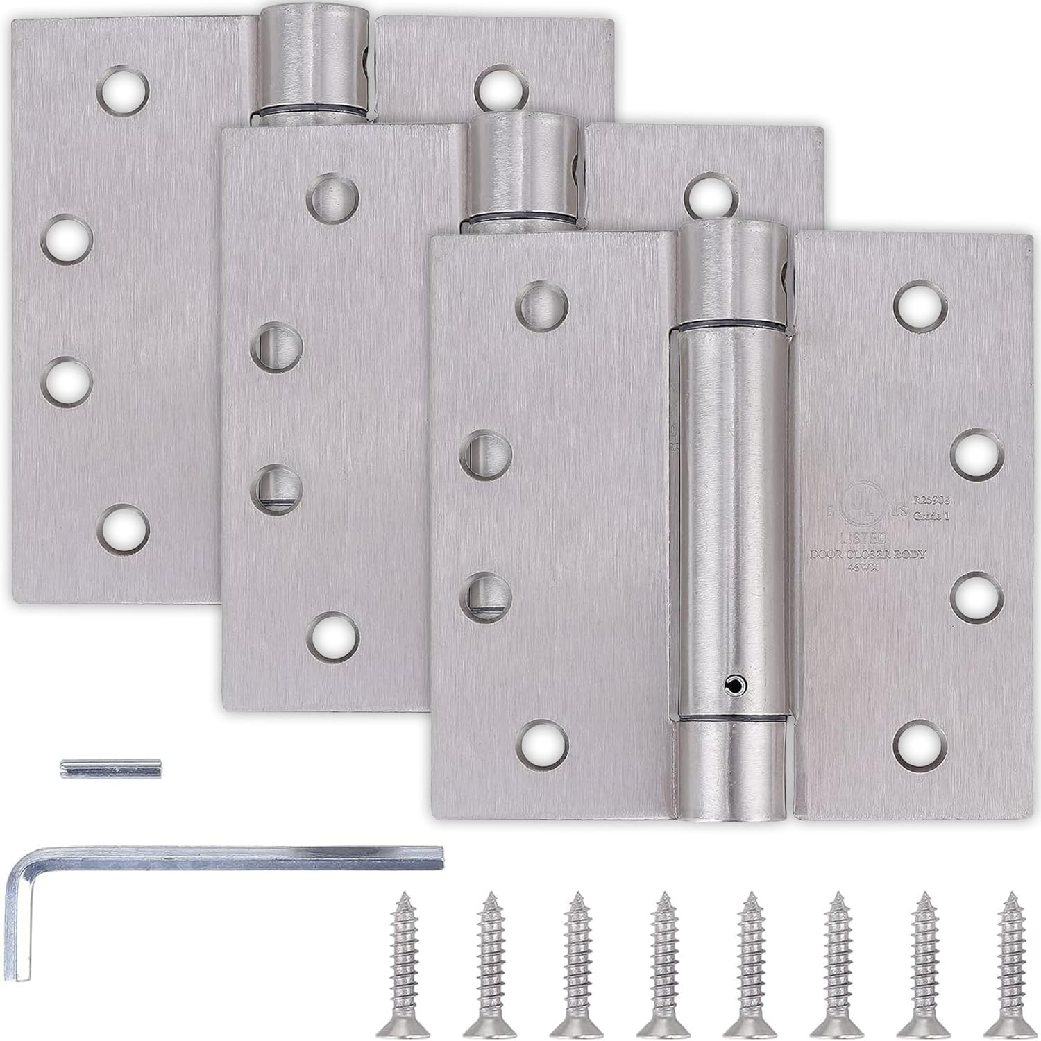 3 Pack 4x4 Self Closing Door Hinges for Smooth Operation