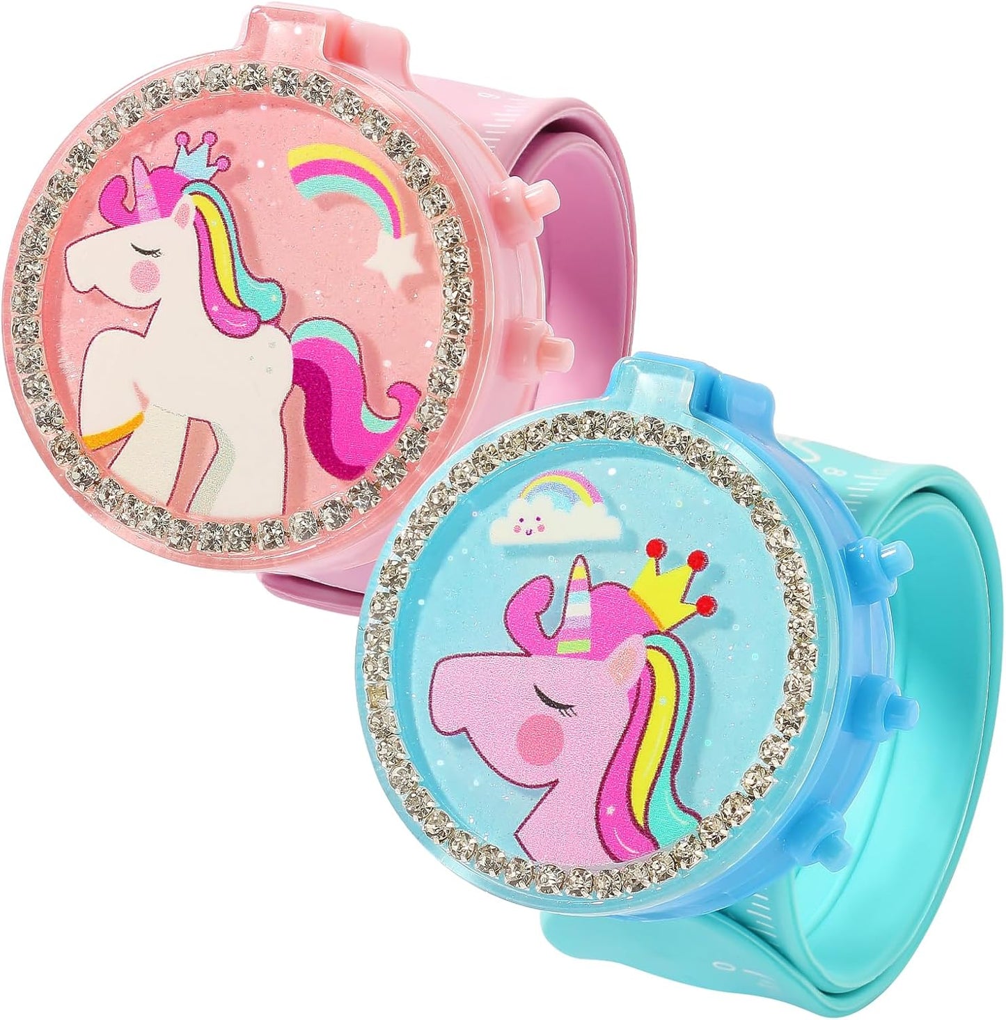 PinkSheep Girls Unicorn Sport Watches - Set of 2, Ages 3-6