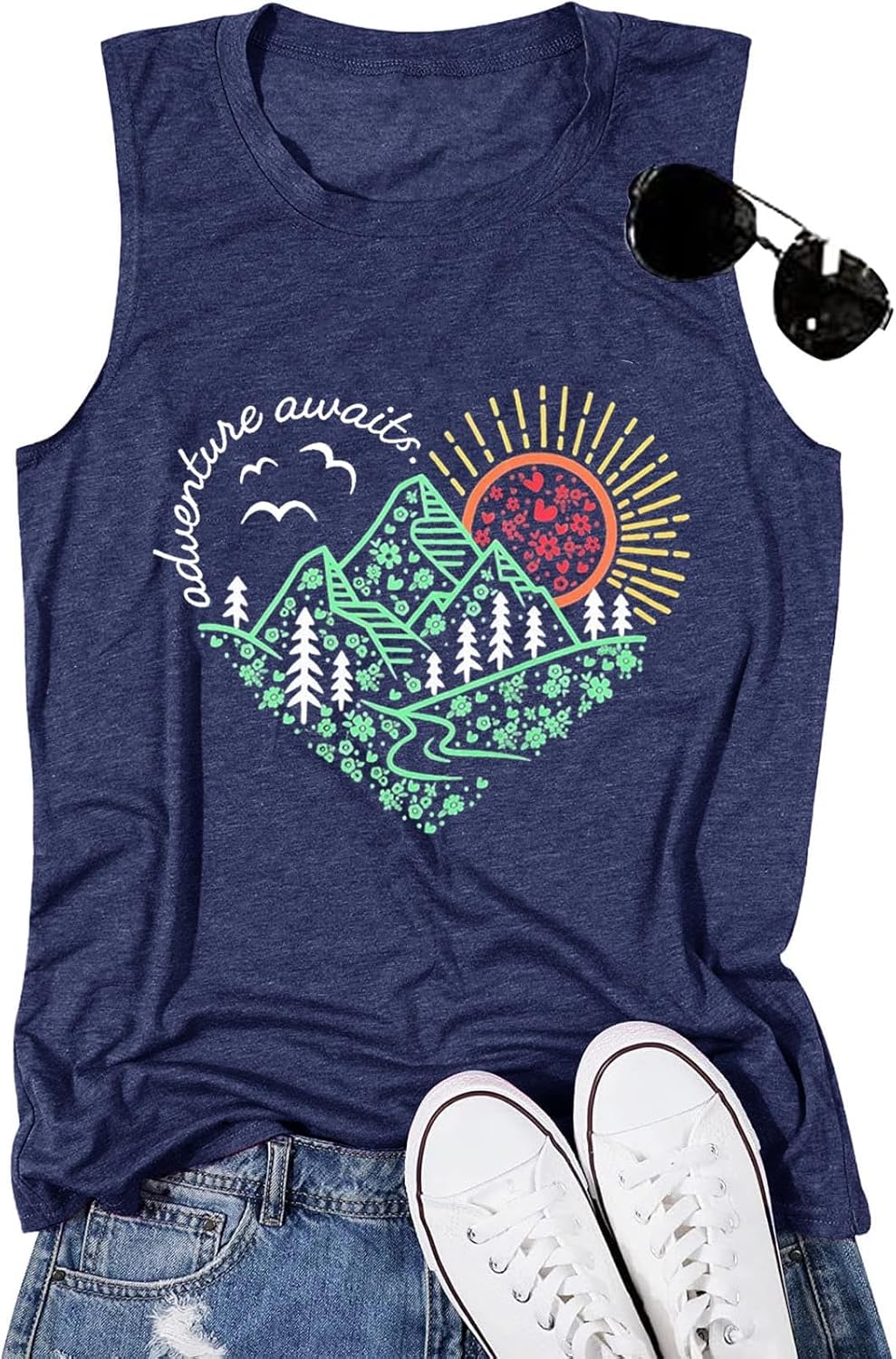 Sunrise/Sunset Tee for Outdoor Adventures by Jorlyen