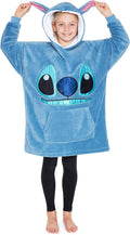 Disney Stitch Blanket Hoodie for Kids - Cozy Fleece Wearable