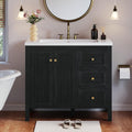 36 in Bathroom Vanity with Sink Set - Vintage Resin Basin