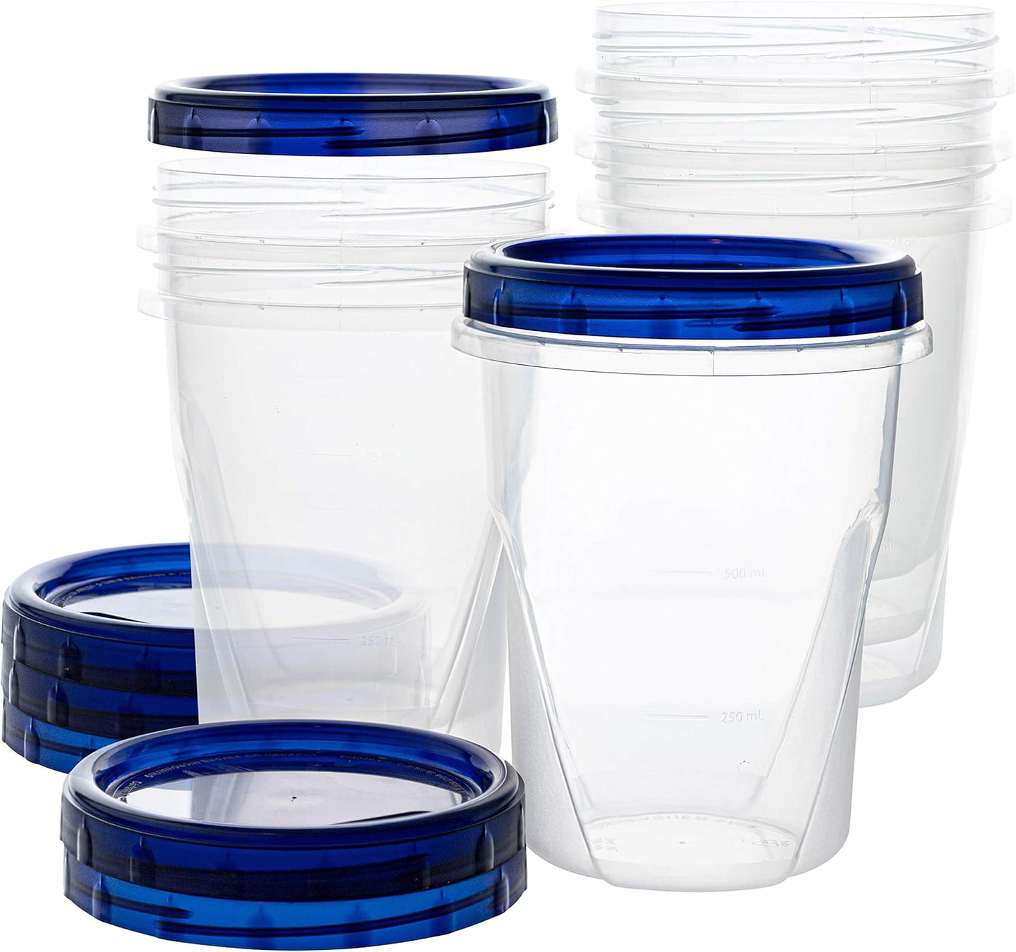 32 oz Twist Top Deli Containers for Food Storage and Freezing