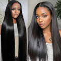 Dilraba 30 in Human Hair 13x6 Lace Front Wig - Natural Straight