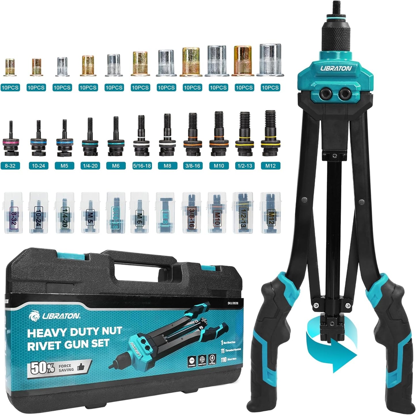 LIBRATON Rivet Nut Tool Kit for Easy Riveting Applications