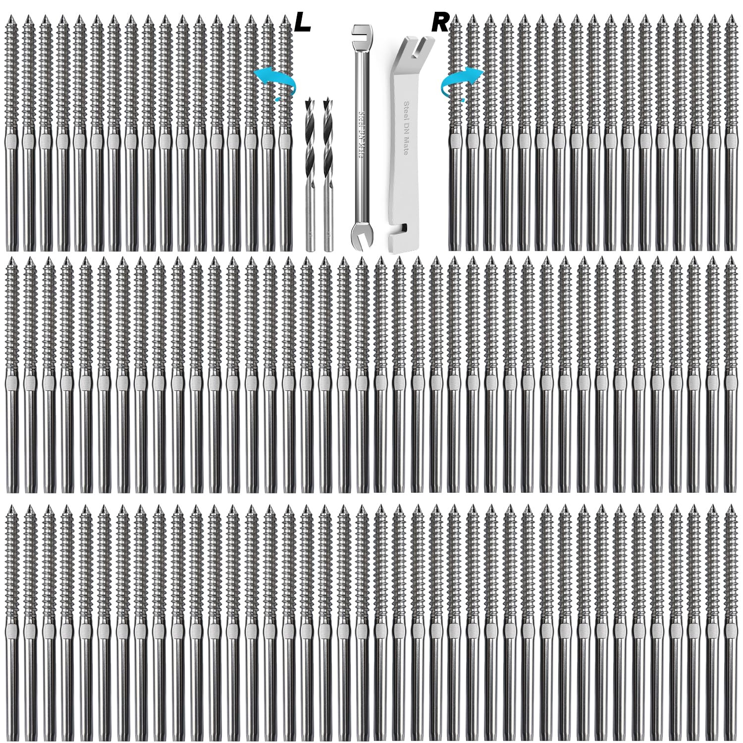 T316 Stainless Steel Lag Screws for Deck Railing System