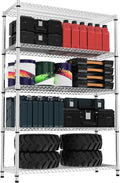 5 Tiers Metal Storage Shelves for Home, Kitchen, Office, Garage
