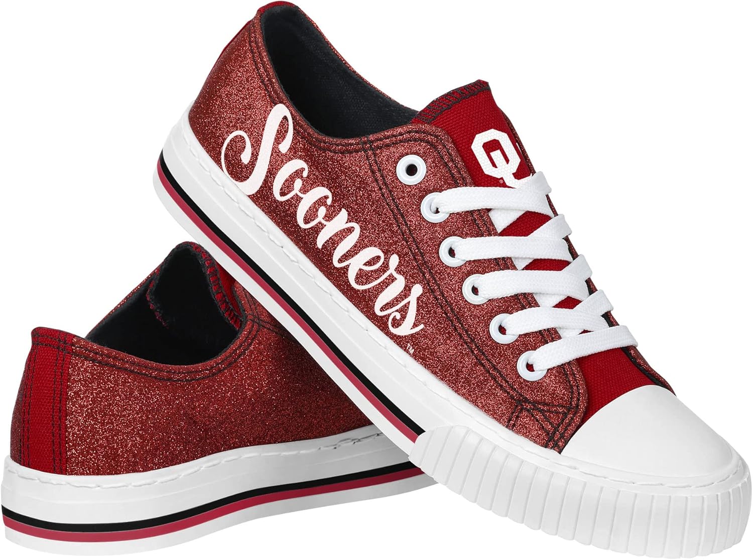 FOCO Women's NCAA College Team Logo Fashion Low Top Sneakers