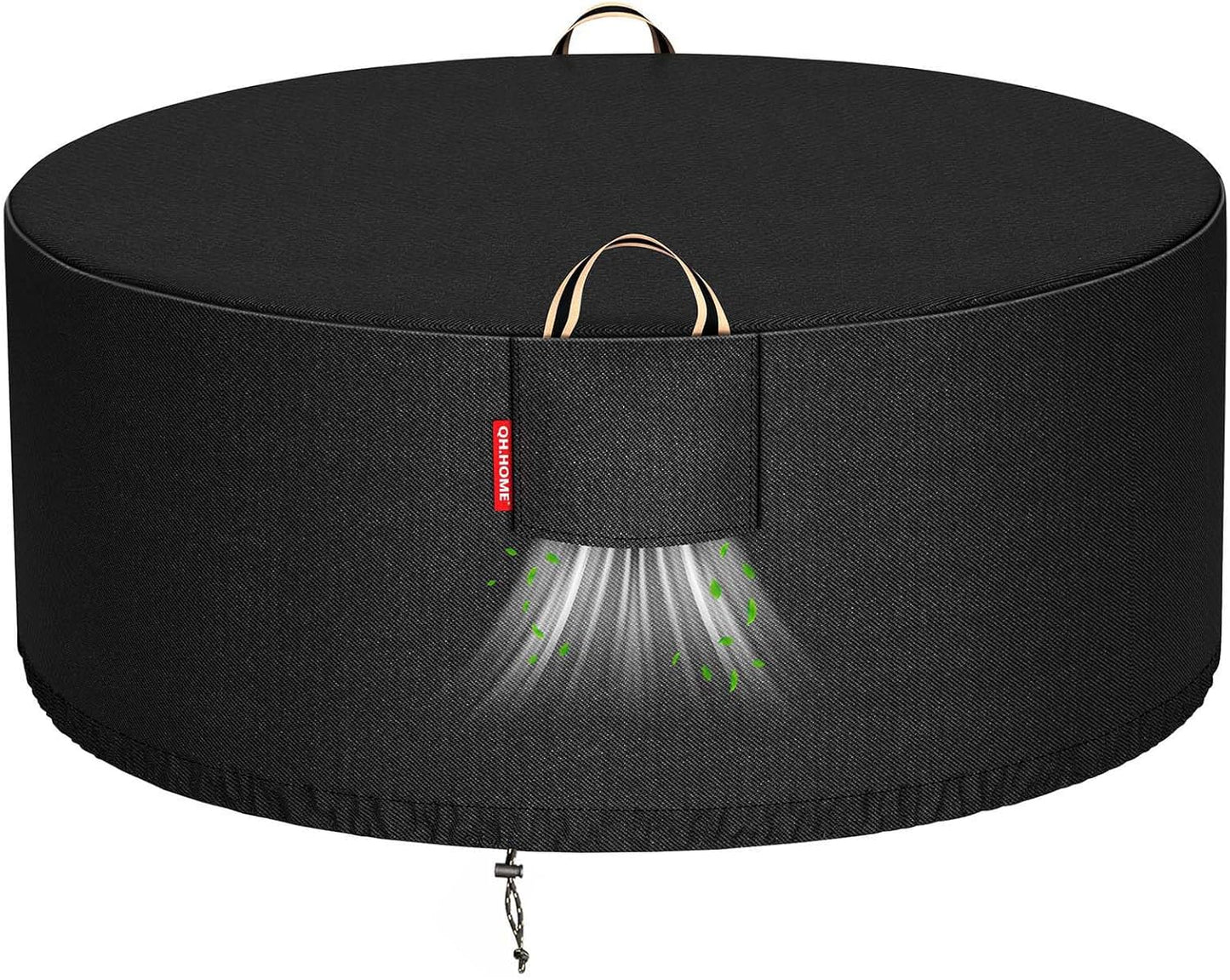 Fire Pit Cover Round for 45-48 inch Fire Pit - 900D Heavy Duty