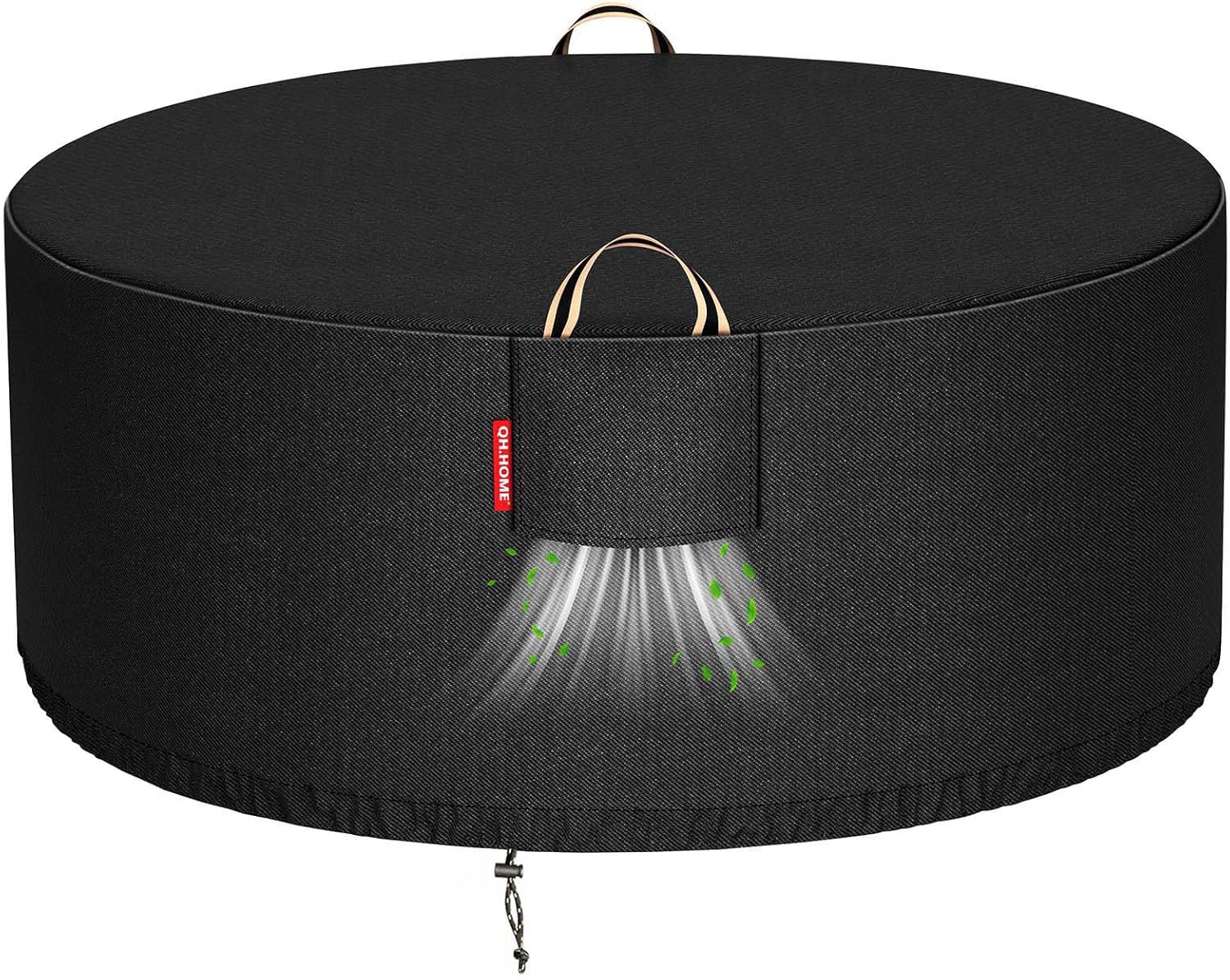 Fire Pit Cover Round for 45-48 inch Fire Pit - 900D Heavy Duty