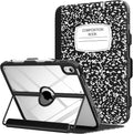 iPad 11-inch (A16) & 10th Gen Case with Pencil Holder - Clear Notebook