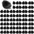 Cheerleading Pom Poms 80 Pcs Black Set - Bulk Team Cheer Supplies